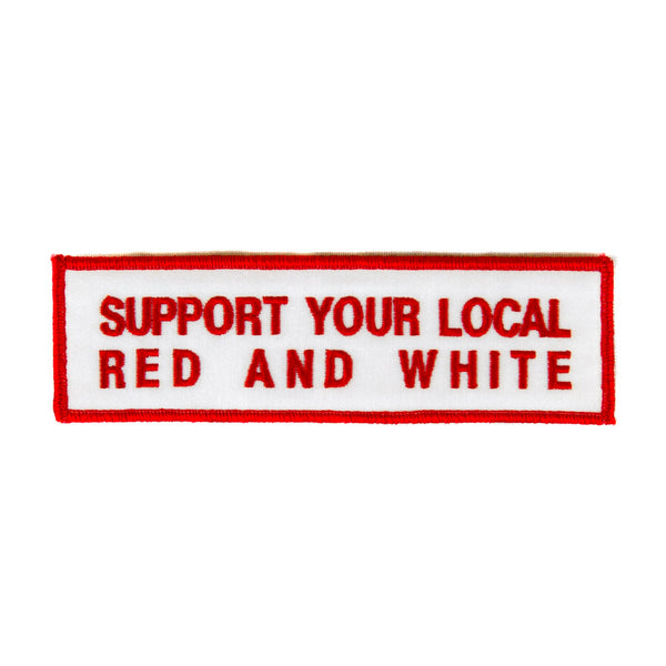 Support 81 Rocker Patch 11 Red & White SYL81 MC Motorcycle Biker