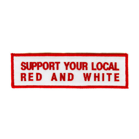 XL Red & White Supporter Patch