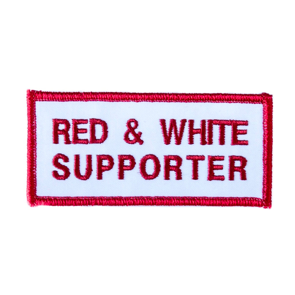 Support 81 Rocker Patch 11 Red & White SYL81 MC Motorcycle Biker